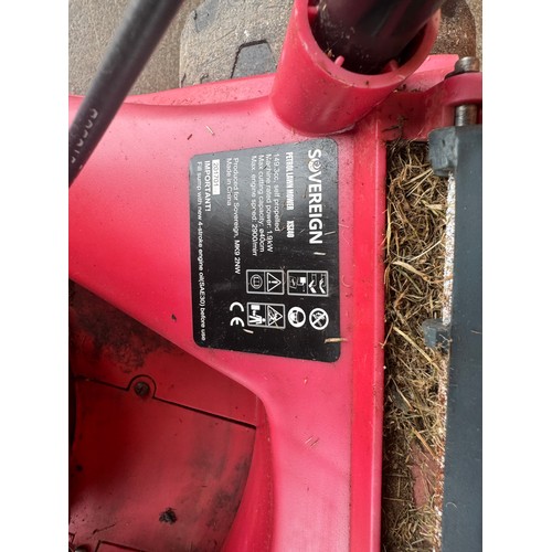 5054A - A Sovereign XS240 petrol drivenself propelled lawnmower, a Sovereign SLX25B petrol driven blower and... 
