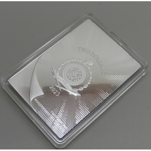 7001 - New Zealand Mint, DC All Stars Comics #8 1oz .999 fine silver 2023 coin, boxed