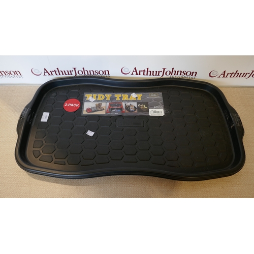 6021 - A pack of 2 Strata tidy / boot trays and four Michelin car mats, (388-190) *This lot is subject to V... 