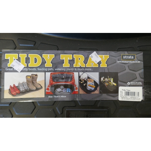 6021 - A pack of 2 Strata tidy / boot trays and four Michelin car mats, (388-190) *This lot is subject to V... 