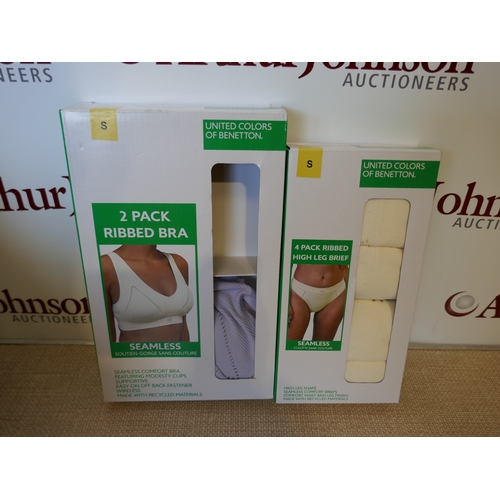 6039 - A box of United Colours of Benetton ladies underwear. Various styles and sizes (389-1) *This lot is ... 