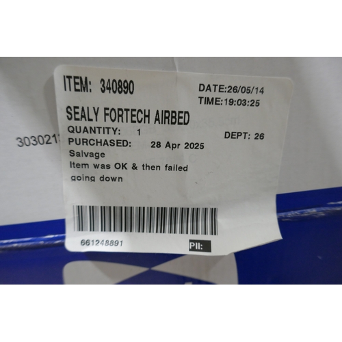 6058 - A Sealy Fortech airbed with built in pump   (389-44) *This lot is subject to VAT