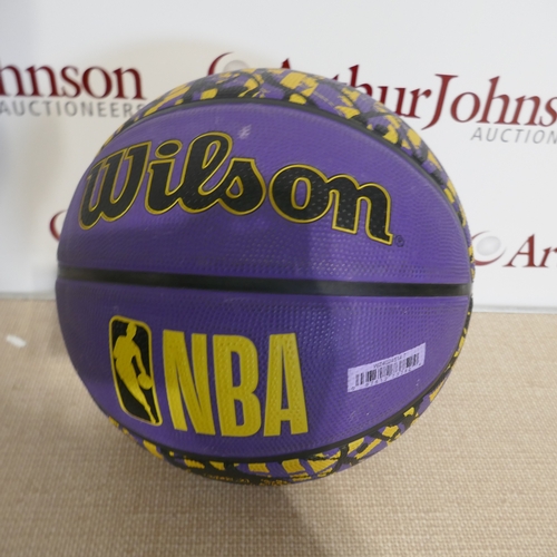 6062 - Three Wilson NBA Lakers basketballs,   (389-246,278,324) *This lot is subject to VAT