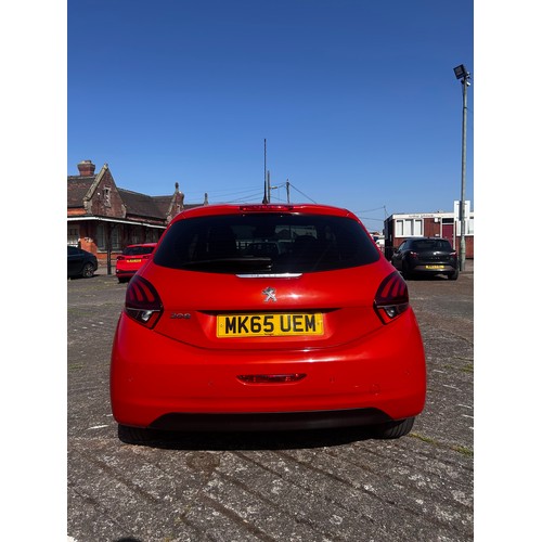 5456 - A 2015 1.2 litre Peugeot 208 Active 3 Door Hatchback MK65 UEM 1200cc MOT until 16.02.27 - 68649 reco... 