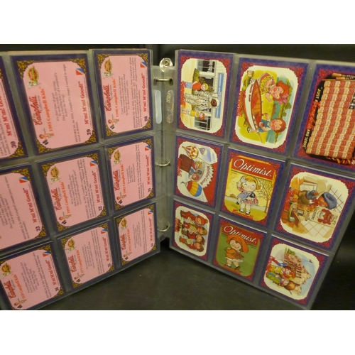 2061 - Campbell Soup Company cards in album, with complete sets of Souper Cards (12) and M'm!M'm! Good!, (7... 