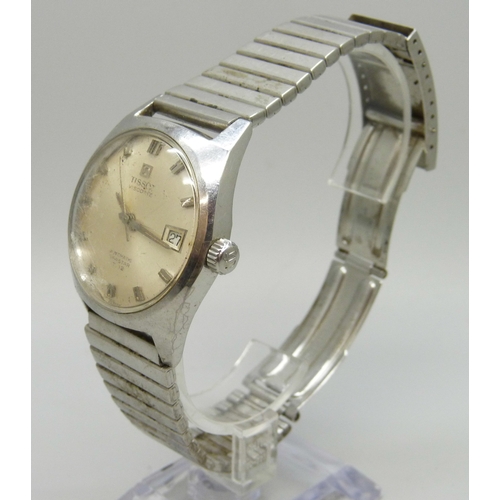 7309 - A Tissot Visodate automatic Seastar T12 wristwatch with date aperture, 38mm including crown