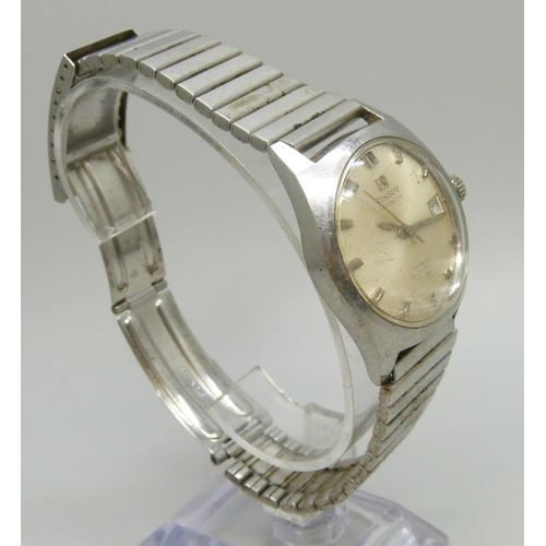 7309 - A Tissot Visodate automatic Seastar T12 wristwatch with date aperture, 38mm including crown