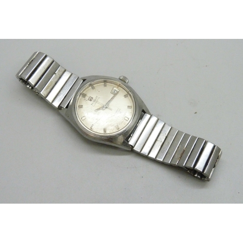 7309 - A Tissot Visodate automatic Seastar T12 wristwatch with date aperture, 38mm including crown