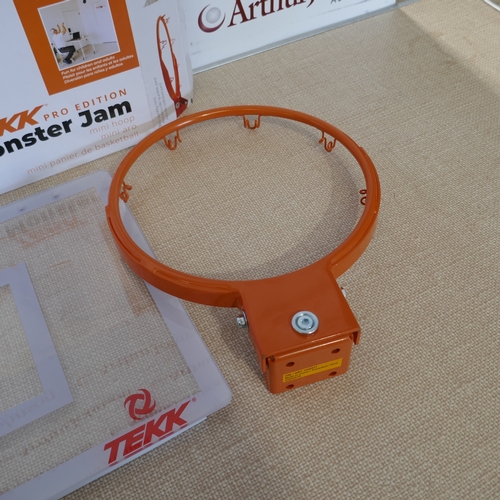 6043 - A TEKK Pro Edition Monster Jam basket ball hoop with backboard, (390-456) *This lot is subject to VA... 