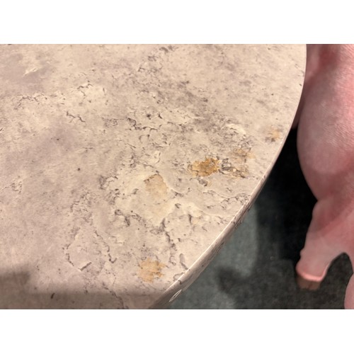 3090 - A concrete effect circular coffee table