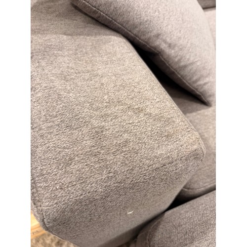 3128 - An Artesia fabric sectional sofa and ottoman (marked), original RRP £799.99 + VAT (390-3) *This lot ... 