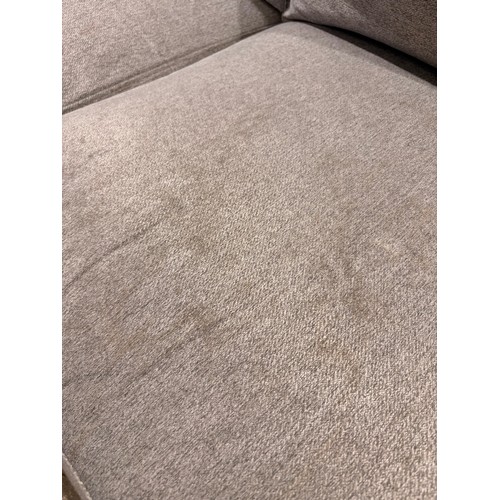 3128 - An Artesia fabric sectional sofa and ottoman (marked), original RRP £799.99 + VAT (390-3) *This lot ... 