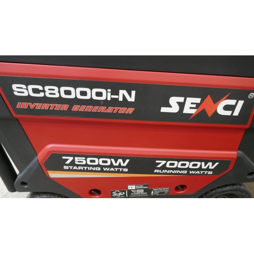 5046 - A Senci SC8000i-N 7000w, 459cc, 230v inverter generator *This lot is subject to VAT