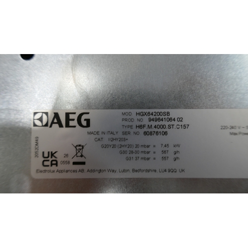 3147 - An AEG 3000 4 burner gas hob (missing burners and plates) (651-62) *This lot is subject to VAT