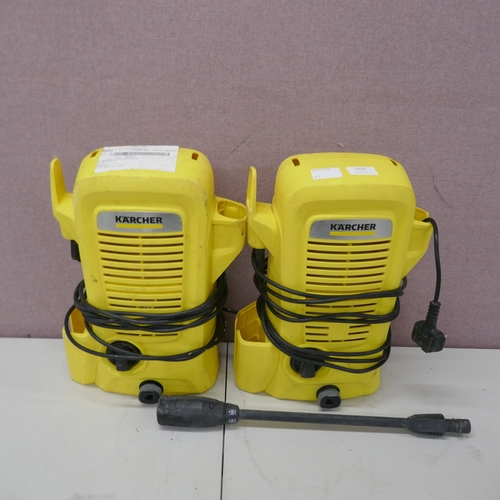 5051 - Six assorted Karcher pressure washers **One failed PAT test due to not having a fuse cap on the plug... 