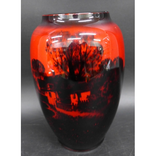 2009 - A Royal Doulton Flambé vase, 17.5cm