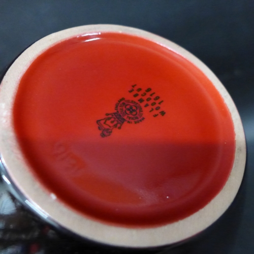 2010 - A Royal Doulton Flambé Woodcut vase, 1616, 21.5cm