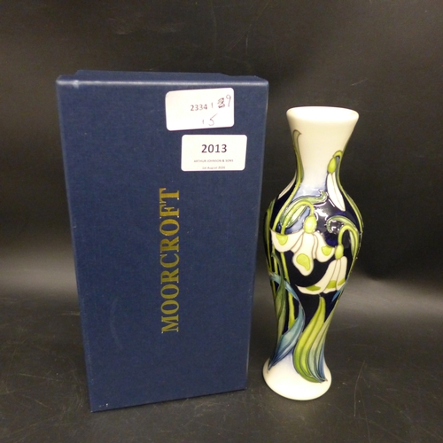 2013 - A Moorcroft vase, 8 of 25 limited edition, 21cm, boxed
