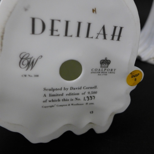 2018 - Four Coalport limited edition figures, Cleopatra, Salome, Delilah and Helen of Troy