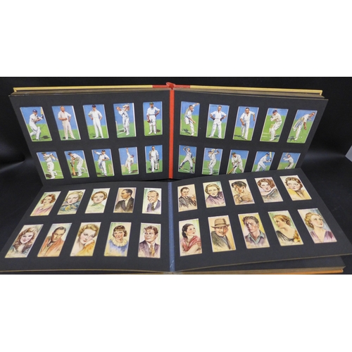 2021 - Cigarette cards; two albums of Player's cigarette cards containing twelve sets
