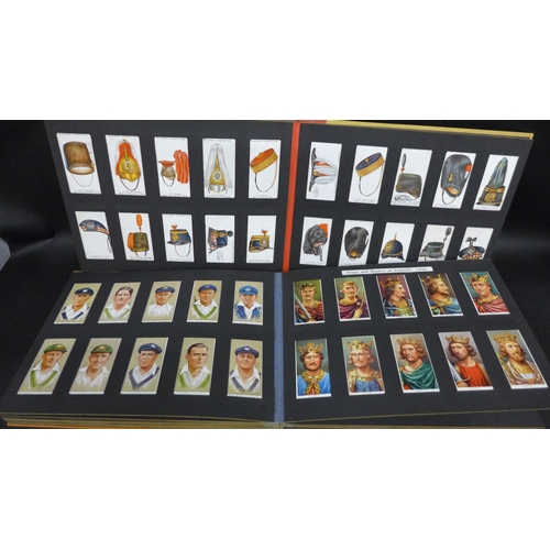 2021 - Cigarette cards; two albums of Player's cigarette cards containing twelve sets