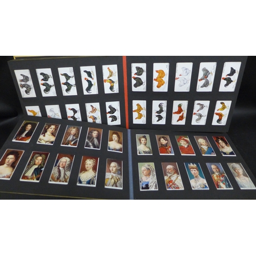 2021 - Cigarette cards; two albums of Player's cigarette cards containing twelve sets