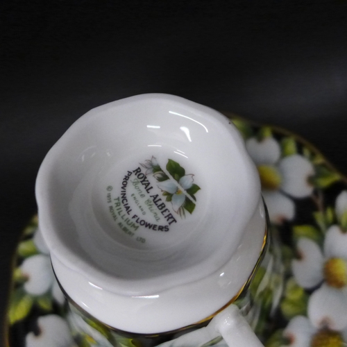 2024 - A late 19th Century Wileman & Co Foley china cup and saucer in Chrysanthemum pattern, together with ... 