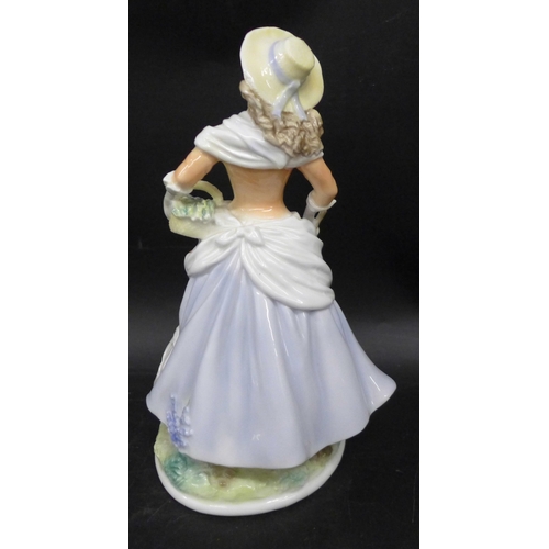 2028 - A Royal Worcester Pastoral Collection  'Goose Girl' figure, limited edition, 21.5cm h