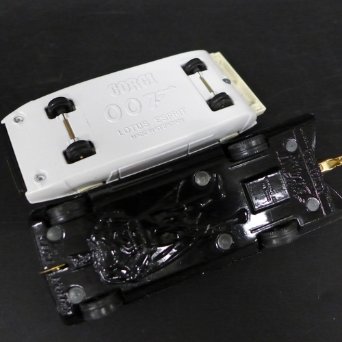 2042 - A Corgi Toys diecast cars comprising of Batmobile and a 007 Lotus Esprit James Bond car