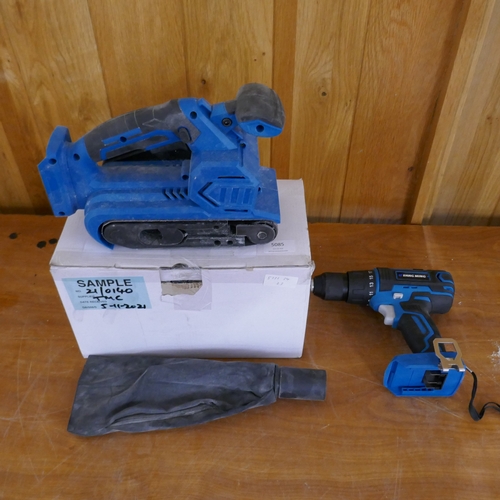 5057 - A sample battery powered sander and a sample battery powered drill *This lot is subject to VAT