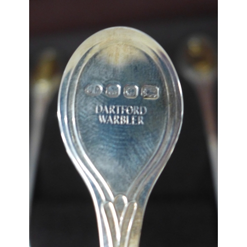 7041 - A Royal Society for the Protection of Birds Spoon Collection, members edition, hallmarked sterling s... 