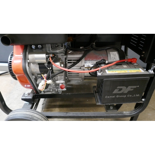 5075 - A model HP6500CXE 5kW, 50hz, single phase diesel generator with 115v 16A, 115v 32A and 230v 32A sock... 