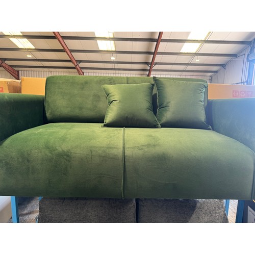 3013 - A Rivan two seater sofa with adjustable back rest *This lot is subject to VAT