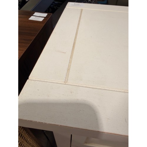 3063 - A white single door, single drawer bathroom cabinet
