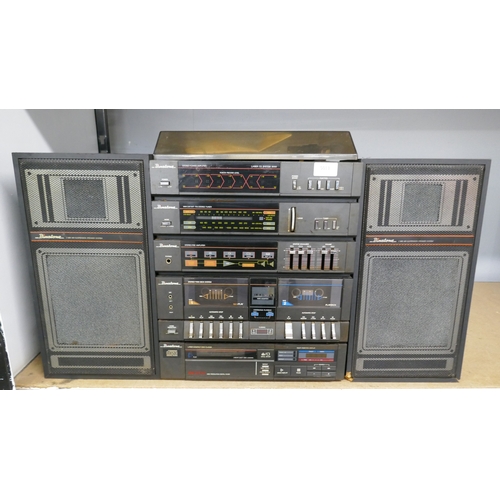 5013 - A quantity of Binatone stereo equipment including a Stereo Power amplifier, a MW/LW/VHF-FM stereo tu... 
