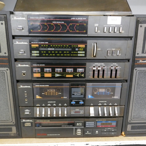 5013 - A quantity of Binatone stereo equipment including a Stereo Power amplifier, a MW/LW/VHF-FM stereo tu... 