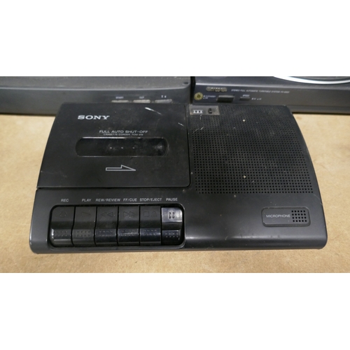 5014 - Two Aiwa turntables, Two car stereos and a Sony answering machine