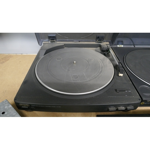 5014 - Two Aiwa turntables, Two car stereos and a Sony answering machine