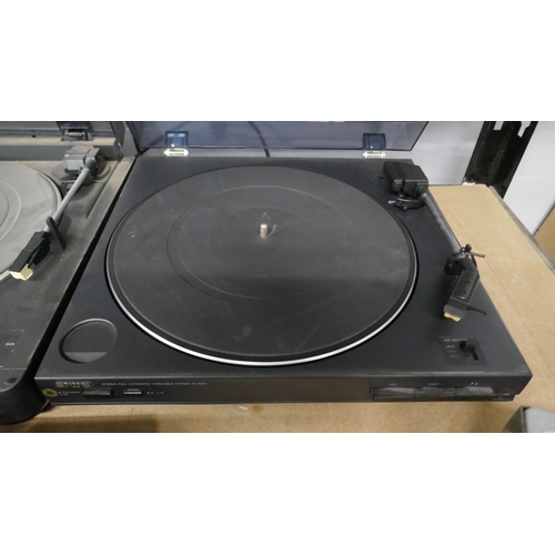 5014 - Two Aiwa turntables, Two car stereos and a Sony answering machine