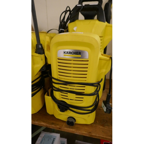 5051 - Six assorted Karcher pressure washers **One failed PAT test due to not having a fuse cap on the plug... 