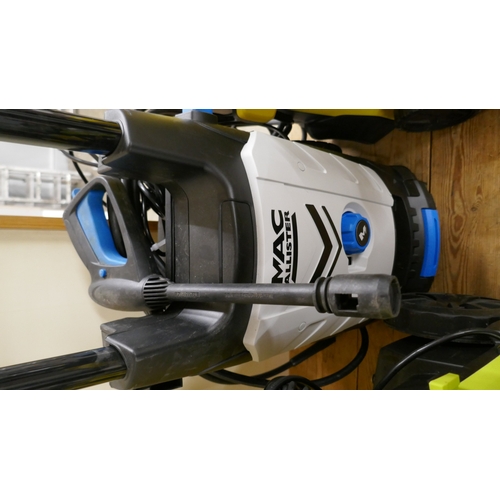 5052 - A Ryobi RY140 PWA 230V pressure washer and a Mac Allister MPWP1800-3 230v pressure washer  - *Return... 