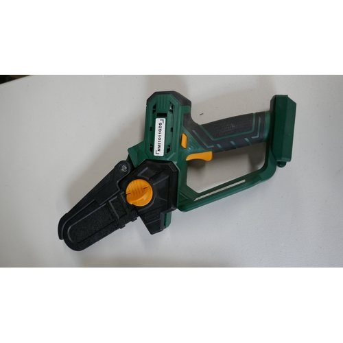 5085 - A Bosch ART30 480W, 240v grass trimmer, an extension lead and an 18v cordless garden saw  (Please no... 