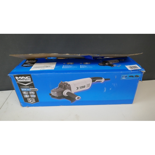 5087 - A Mac Allister MAG2000-220, 230mm angle grinder  (Please note that is a returned item and may have m... 