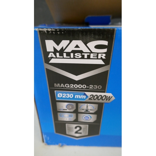 5087 - A Mac Allister MAG2000-220, 230mm angle grinder  (Please note that is a returned item and may have m... 