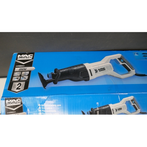 5088 - A Mac Allister MSR5850, 240v, 850W reciprocating saw and a Mac Allister 230v, 2000W, 230mm angle gri... 