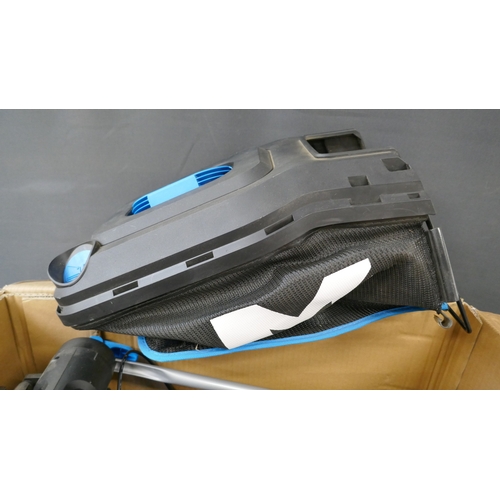 5090 - A Mac Allister MLM1834-Li, 18v, 34cm cordless lawn mower  (Please note this is a returned item and m... 
