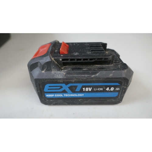 5091 - An Erbauer ECS18-Li 18v circular saw with battery and charger  (Please note this is a returned item ... 