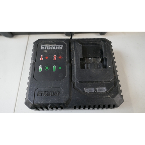 5091 - An Erbauer ECS18-Li 18v circular saw with battery and charger  (Please note this is a returned item ... 