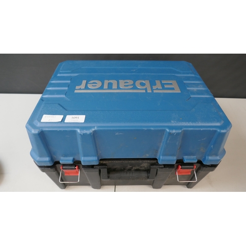 5091 - An Erbauer ECS18-Li 18v circular saw with battery and charger  (Please note this is a returned item ... 