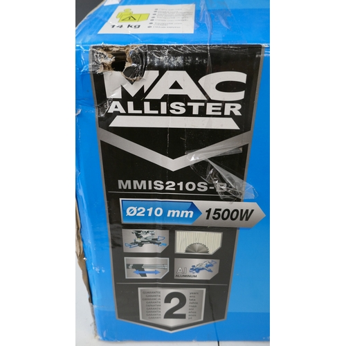 5095 - A Mac Allister MMIS2105-B sliding mitre saw  (Please note this is a returned item and may have missi... 